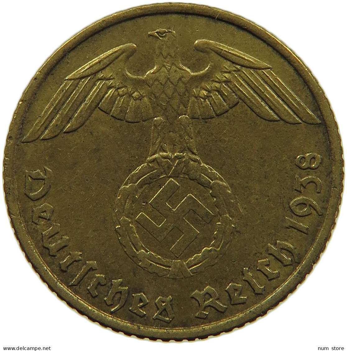 GERMANY 5 REICHSPFENNIG 1938 A #s091 0729 - 5 Reichspfennig