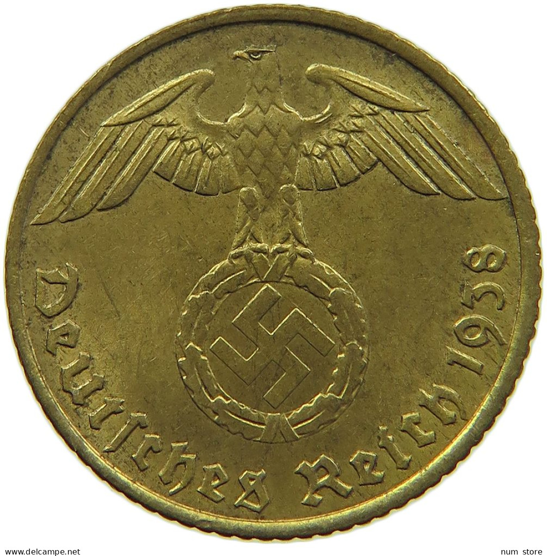 GERMANY 5 REICHSPFENNIG 1938 A #s091 0683 - 5 Reichspfennig