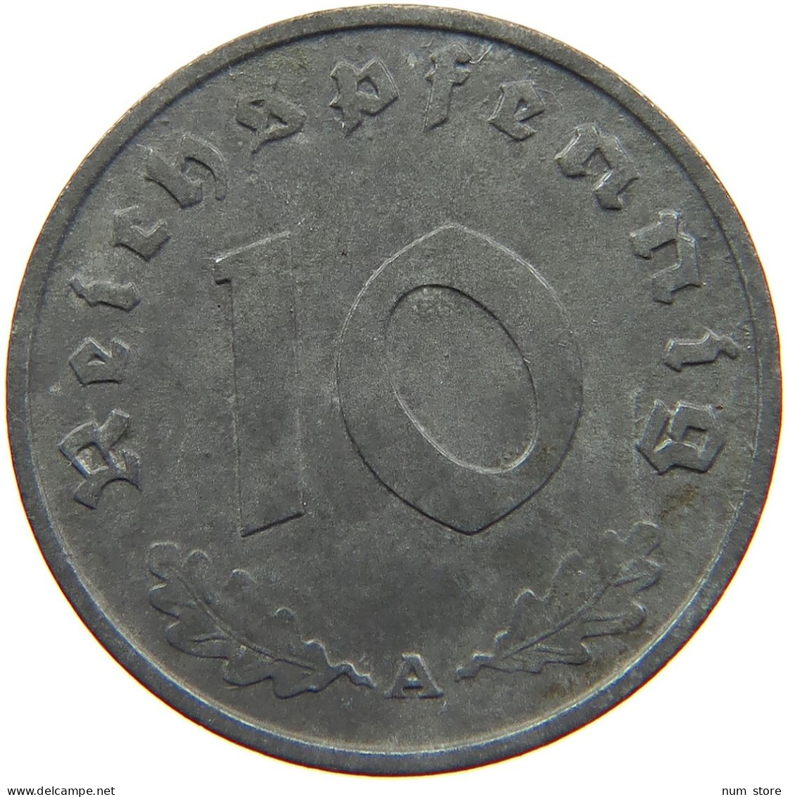 GERMANY 10 REICHSPFENNIG 1943 A #s095 0035 - 10 Reichspfennig