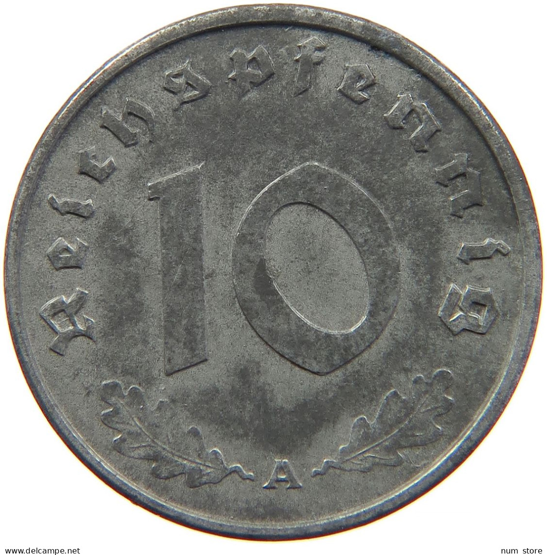 GERMANY 10 REICHSPFENNIG 1943 A #s095 0029 - 10 Reichspfennig