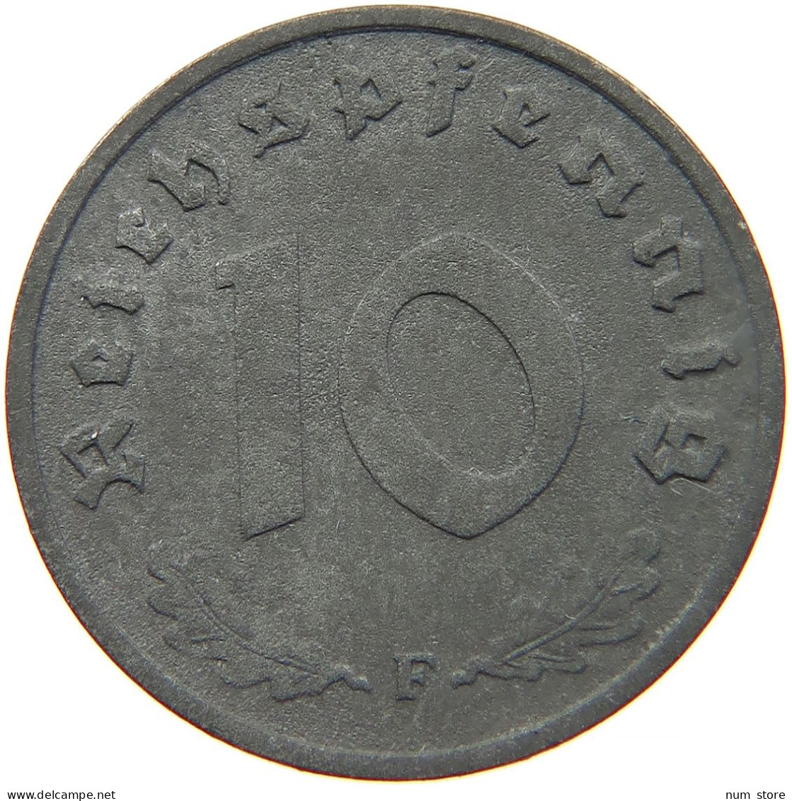 GERMANY 10 REICHSPFENNIG 1942 F #s095 0019 - 10 Reichspfennig