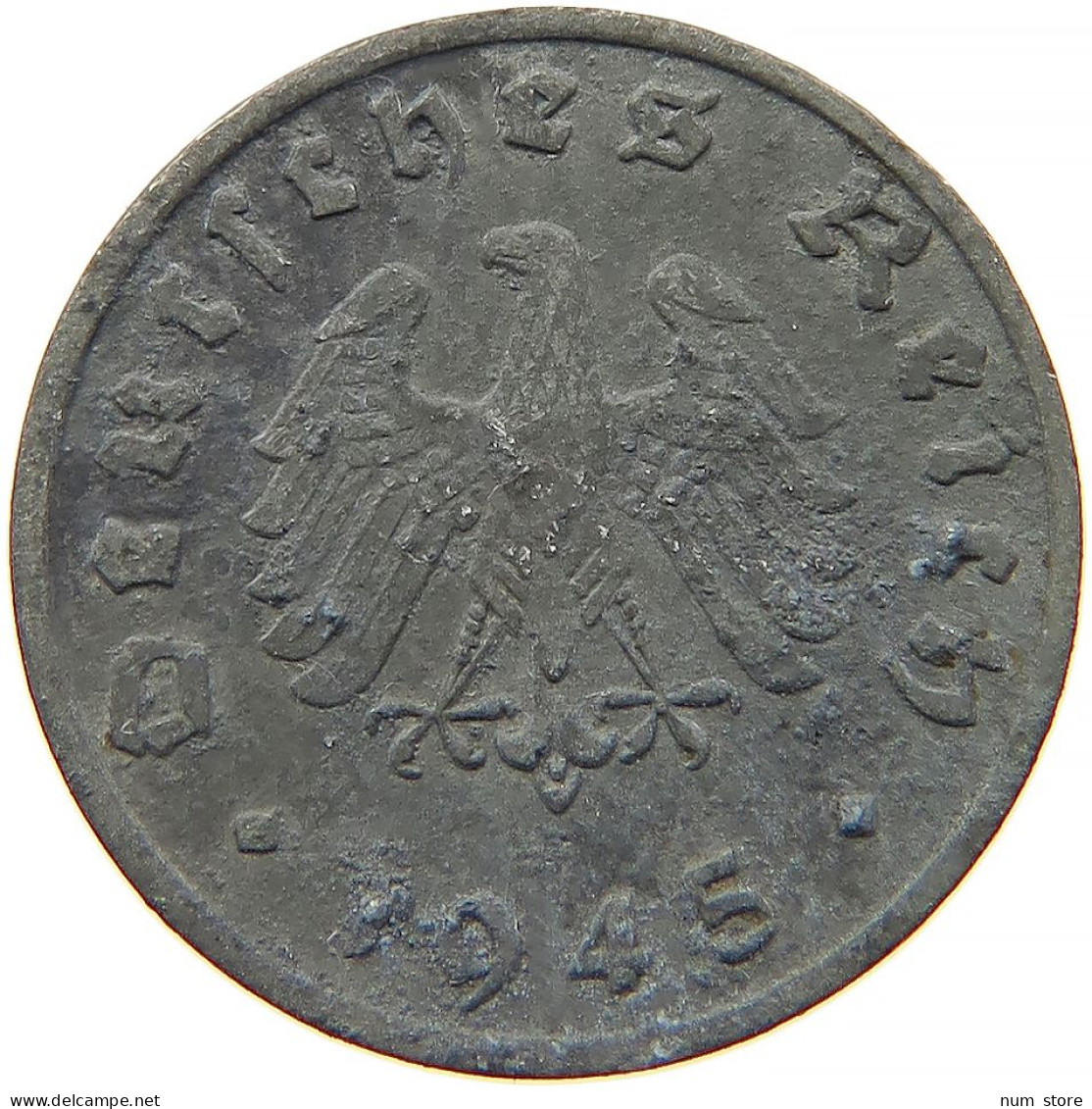 GERMANY 1 REICHSPFENNIG 1945 F #s091 1027 - 1 Reichspfennig