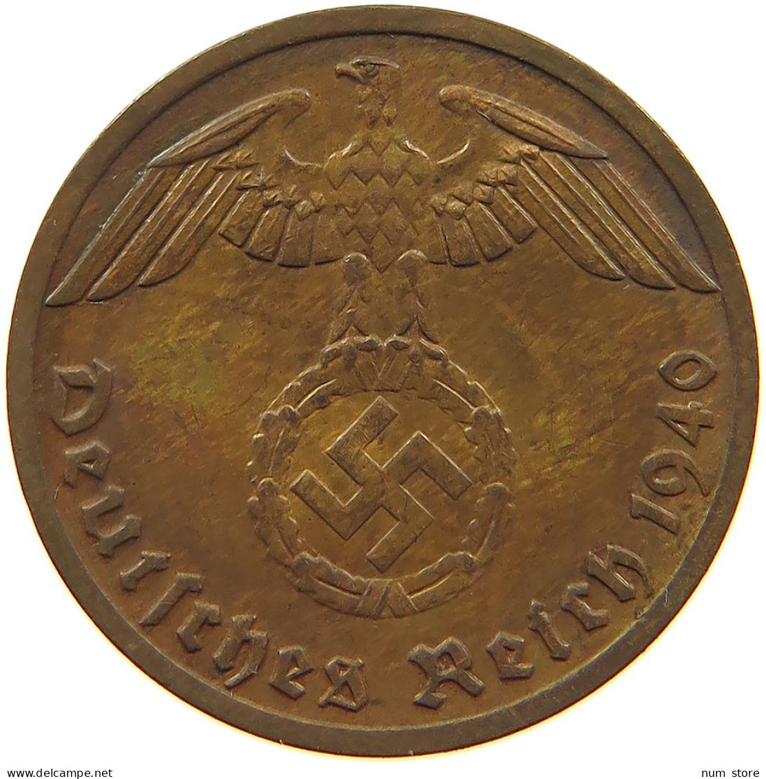 GERMANY 1 REICHSPFENNIG 1940 F #s096 0115 - 1 Reichspfennig