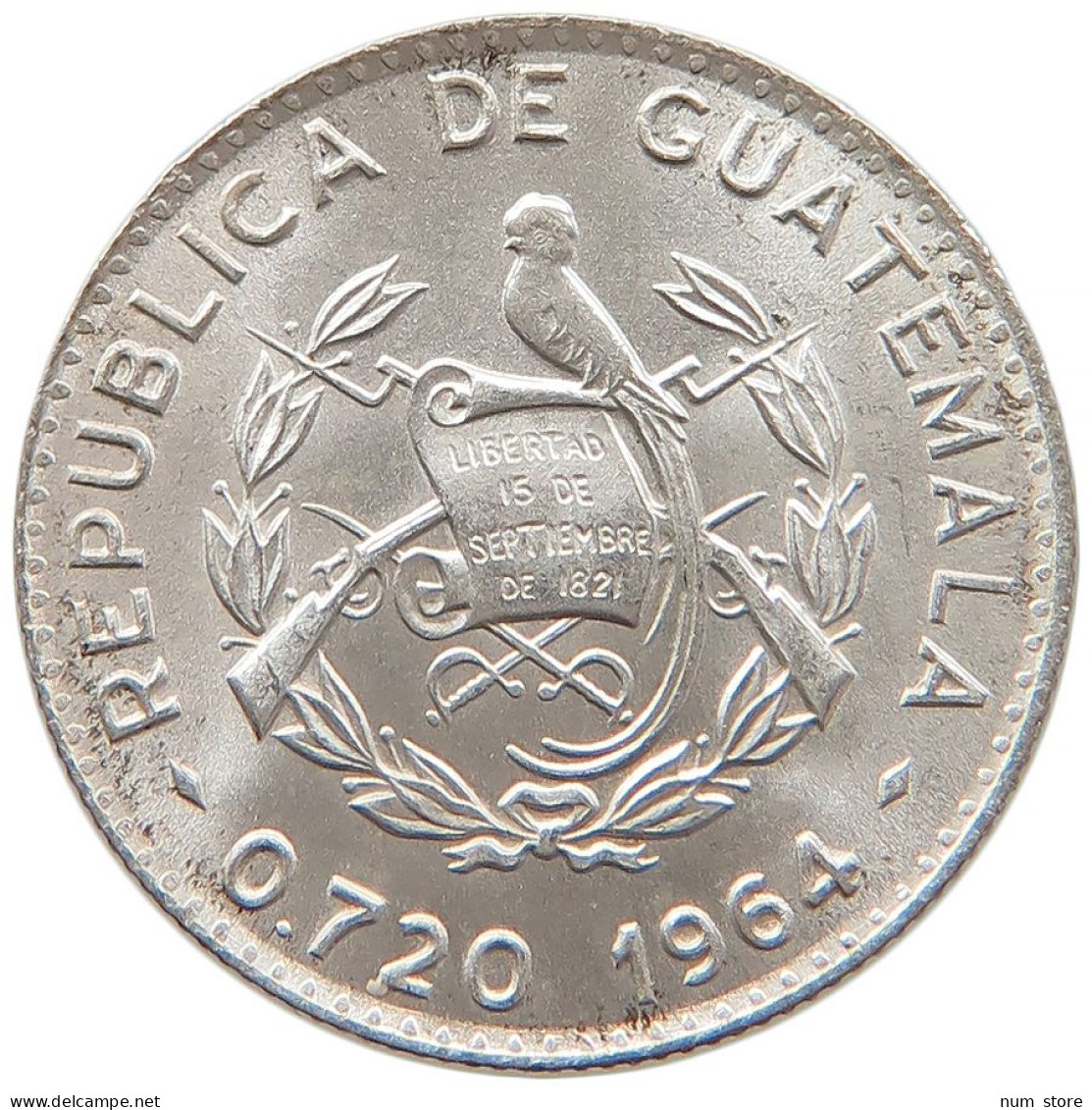 GUATEMALA 5 CENTAVOS 1964 #s091 0081 - Guatemala