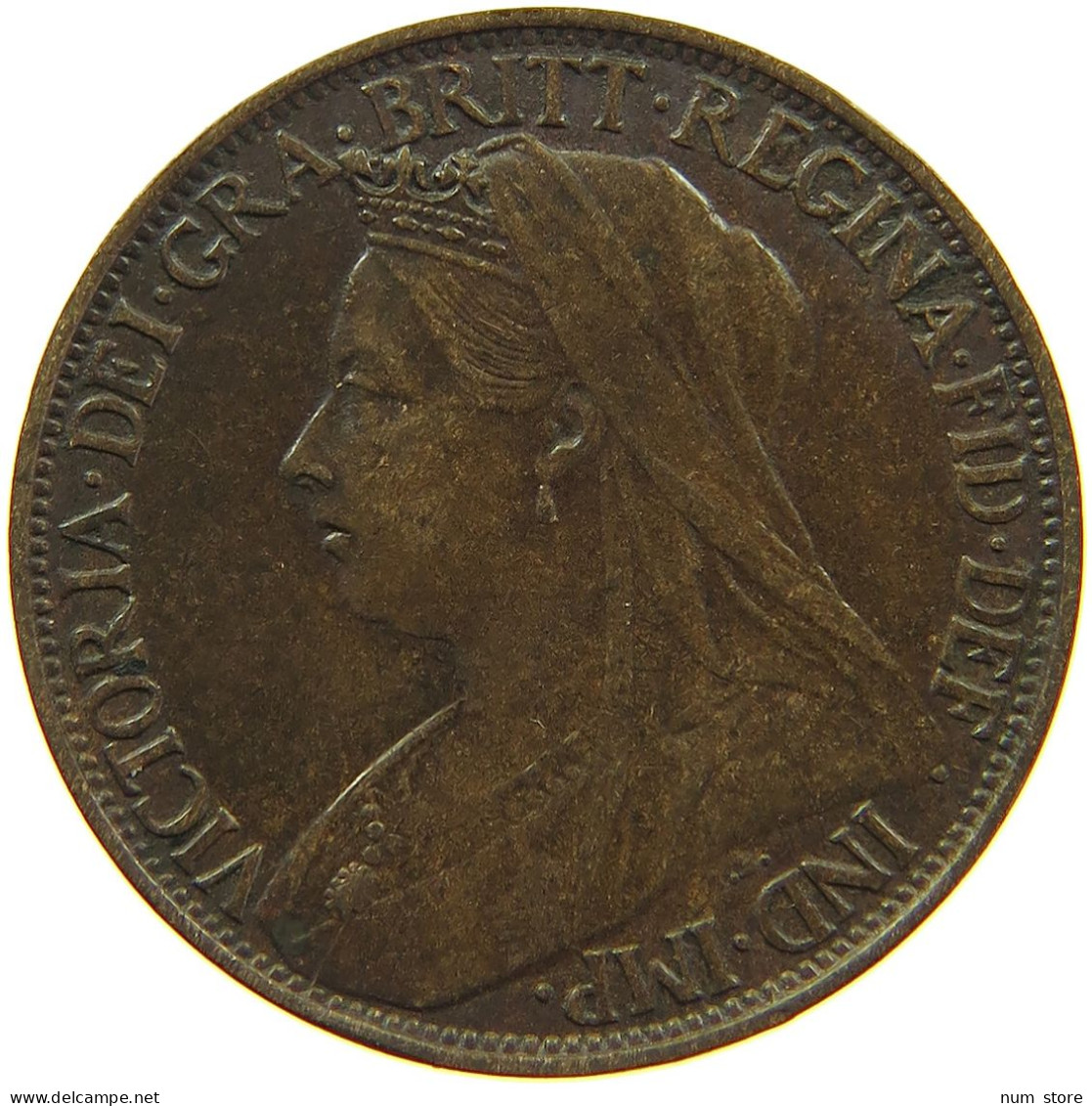 GREAT BRITAIN FARTHING 1901 #s096 0163 - B. 1 Farthing