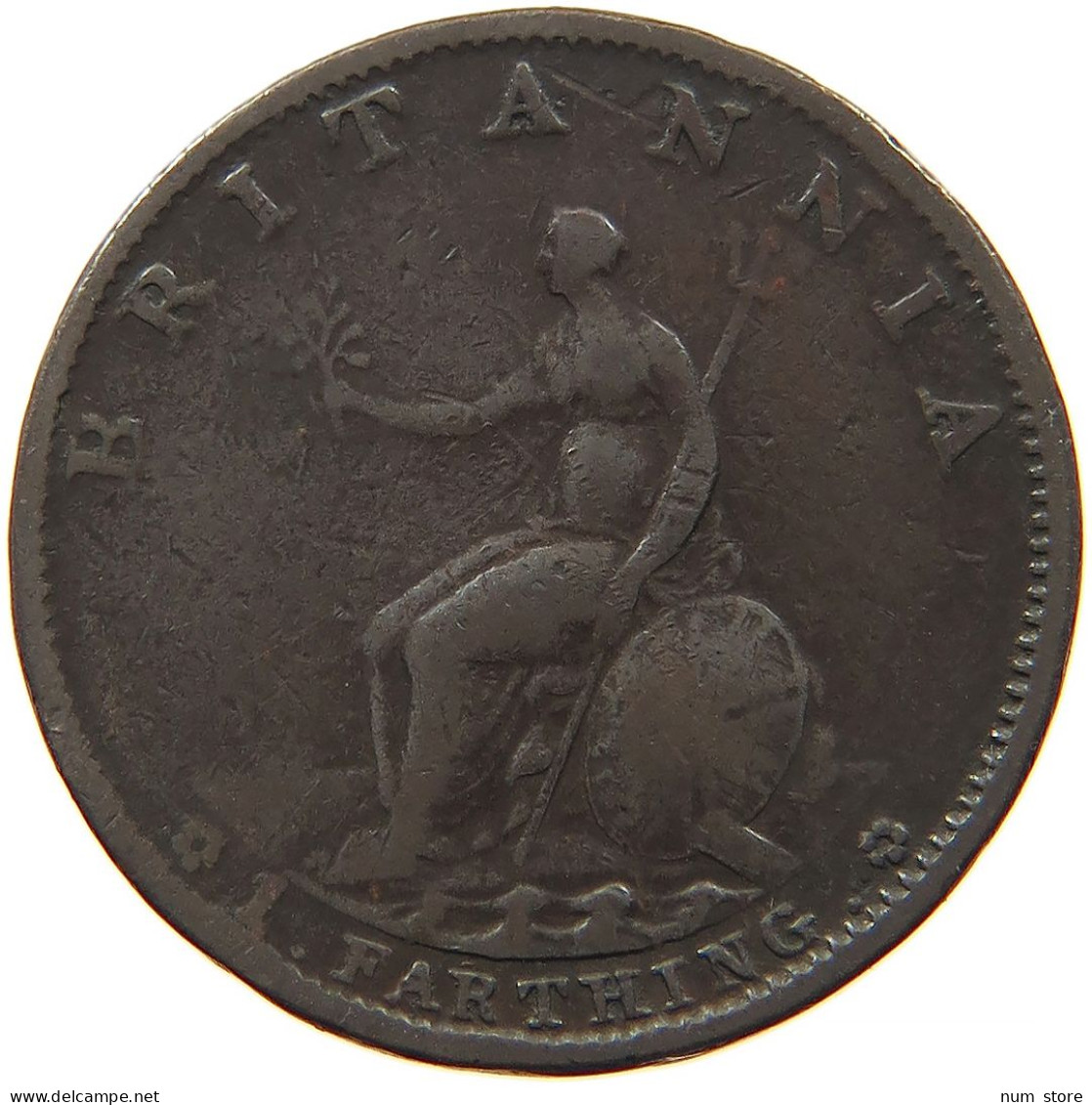 GREAT BRITAIN FARTHING 1799 #s095 0361 - A. 1 Farthing