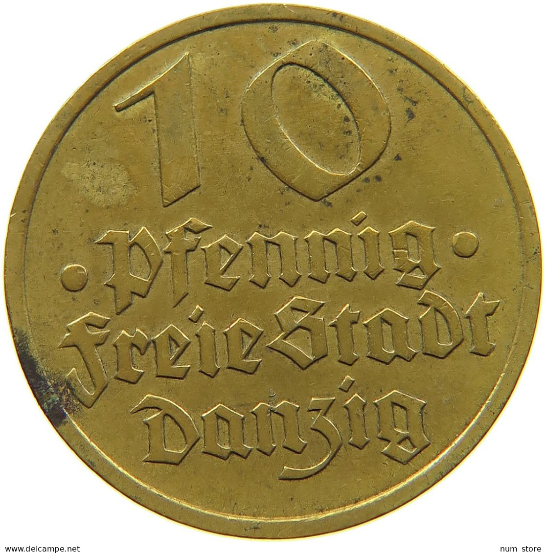 GERMANY WEIMAR 10 PFENNIG 1932 DANZIG #s089 0005 - Other & Unclassified