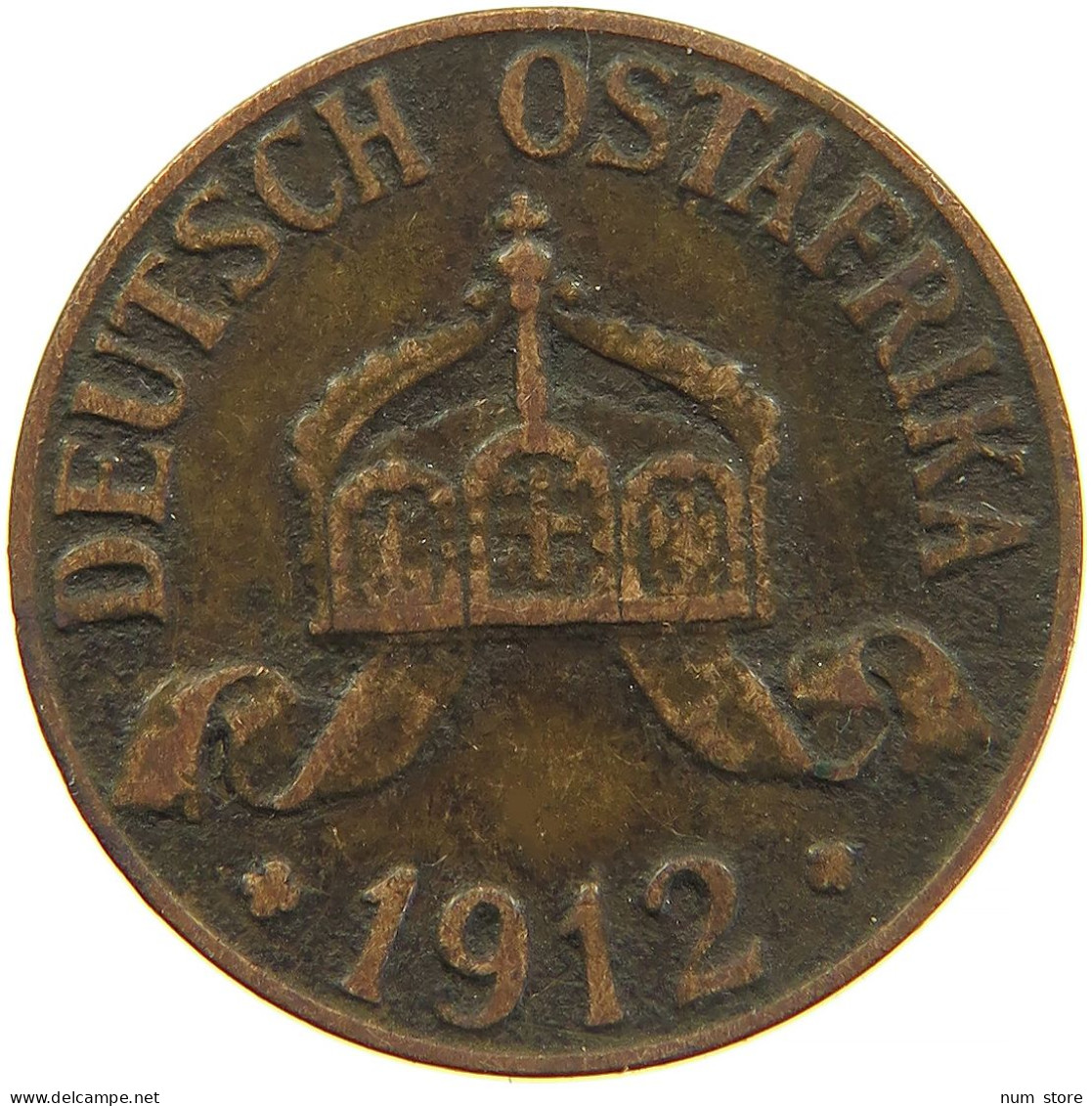 GERMANY HELLER 1912 J EAST AFRICA OSTAFRIKA #s100 0351 - German East Africa
