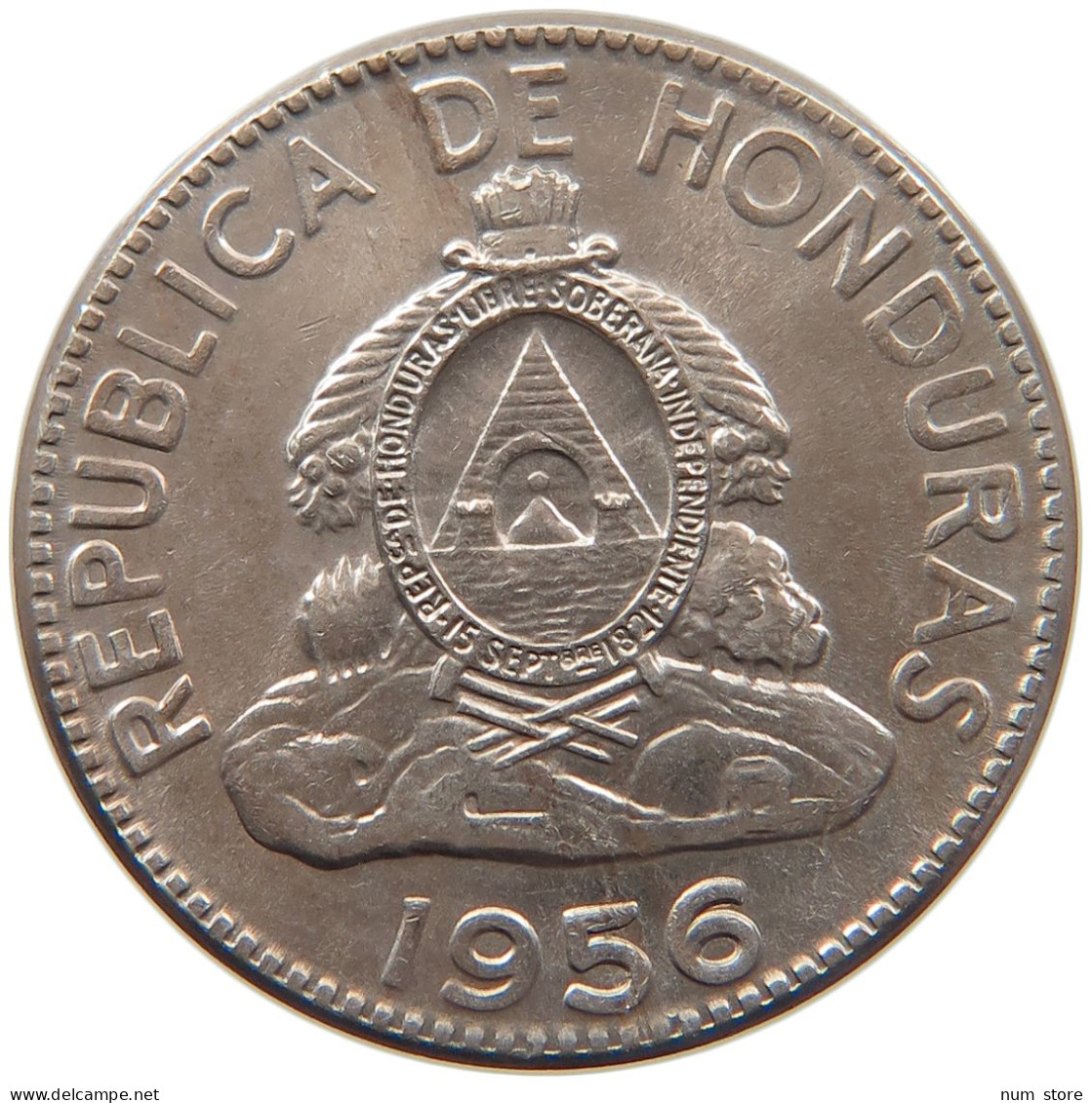 HONDURAS 10 CENTAVOS 1956 #s092 0249 - Honduras