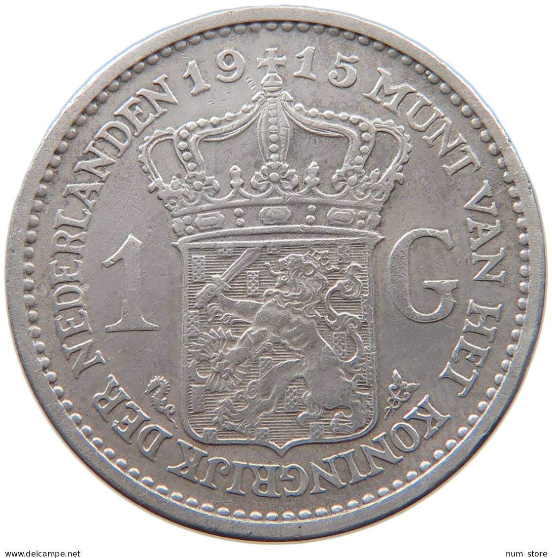 NETHERLANDS GULDEN 1915 #s101 0441 - 1 Gulden