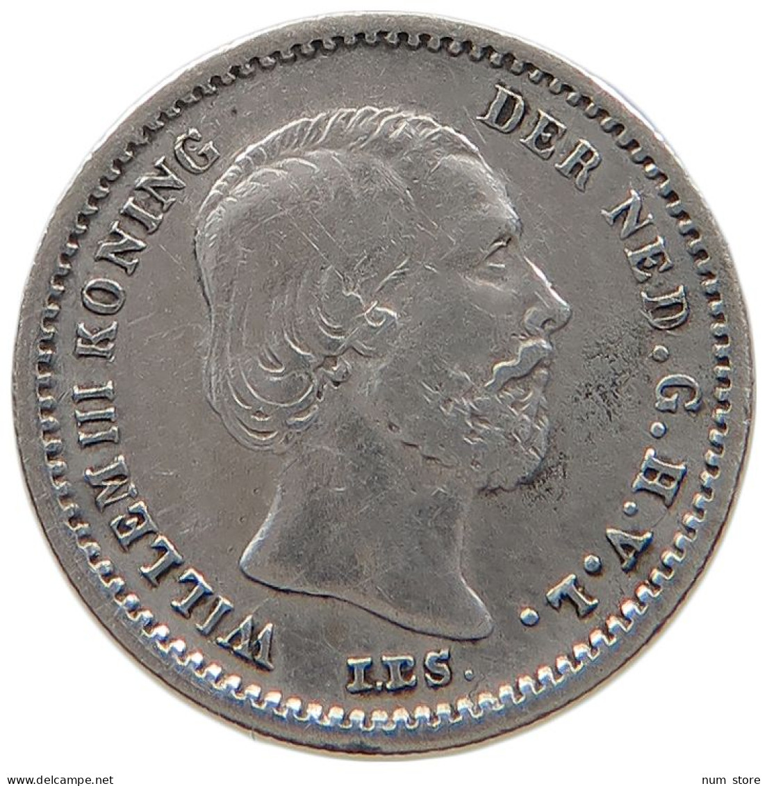 NETHERLANDS 5 CENTS 1869 #s100 0555 - 1849-1890 : Willem III