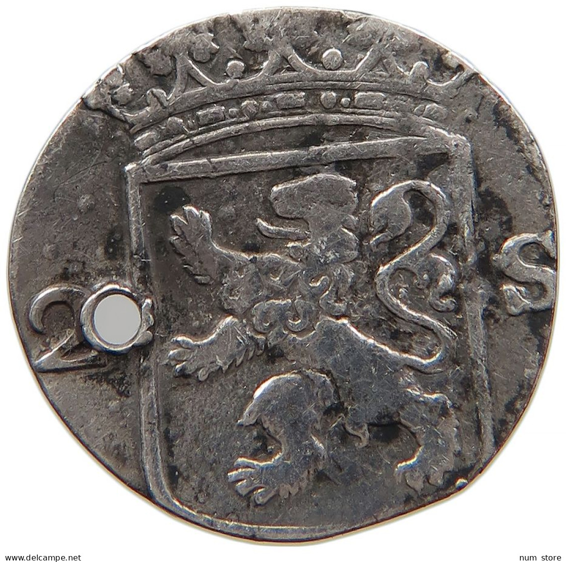 NETHERLANDS 2 STUIVERS 1776 HOLLAND #s091 0095 - Provincial Coinage