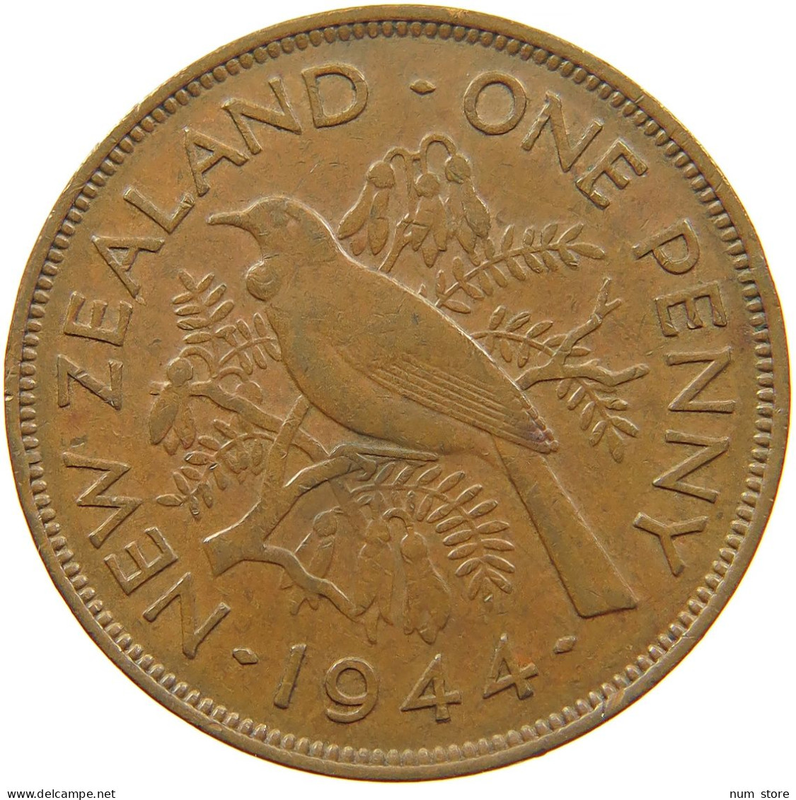 NEW ZEALAND PENNY 1944 #s099 0271 - Nouvelle-Zélande