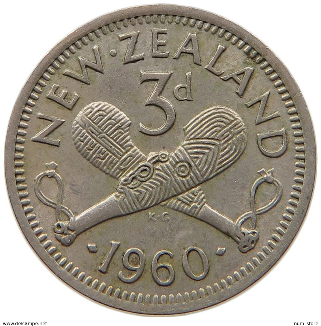 NEW ZEALAND 3 PENCE 1960 #s091 0543 - Neuseeland