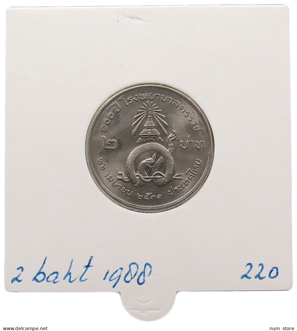 THAILAND 2 BAHT 1988 #alb070 0009 - Thailand