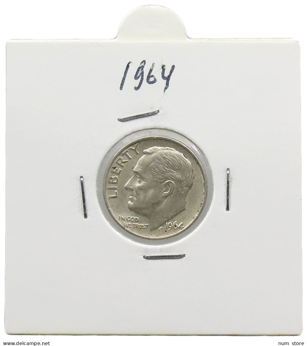 UNITED STATES OF AMERICA DIME 1964 ROOSEVELT #alb071 0441 - 1946-...: Roosevelt