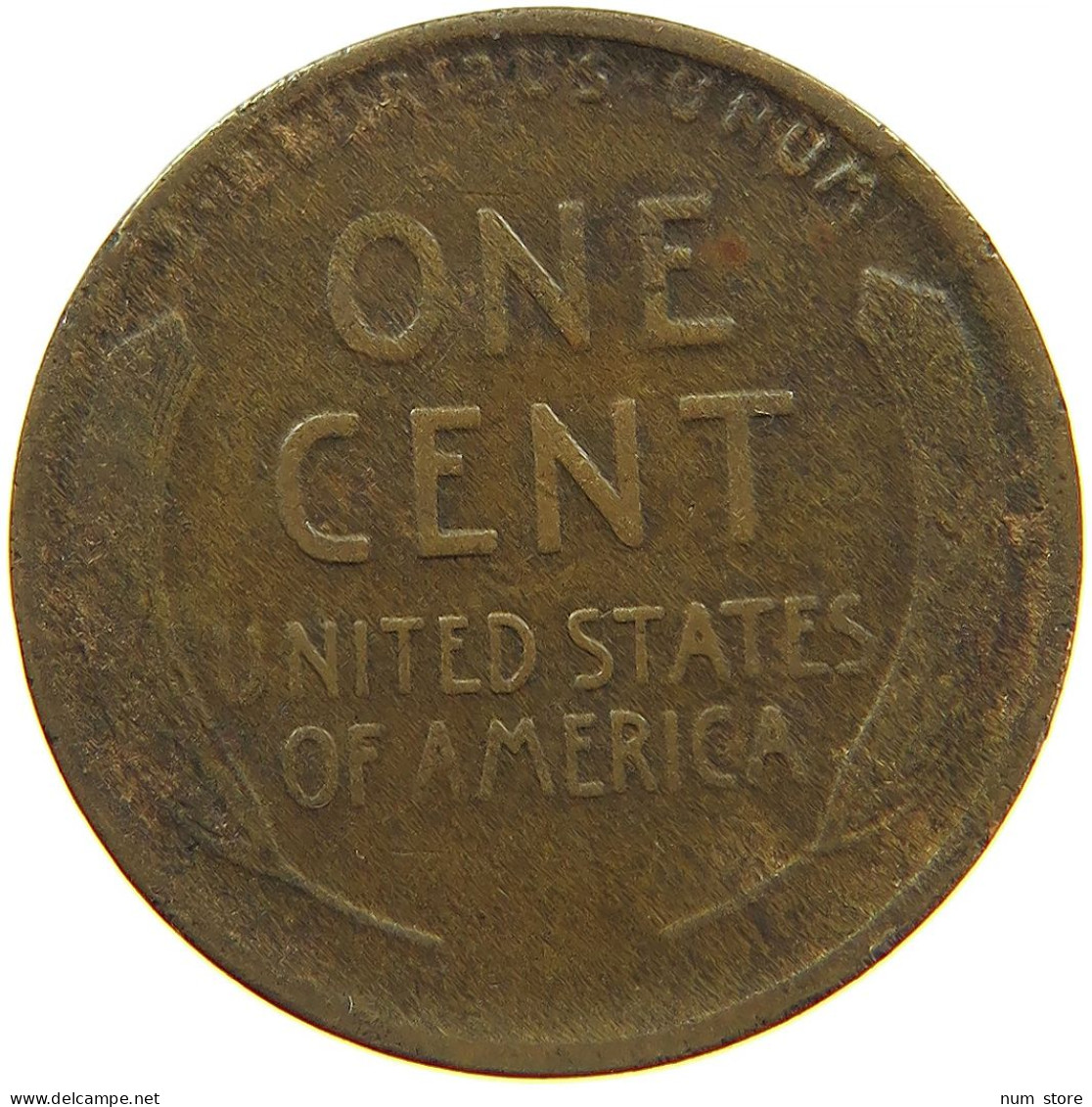 UNITED STATES OF AMERICA CENT 1918 D LINCOLN #s091 0349 - 1909-1958: Lincoln, Wheat Ears Reverse