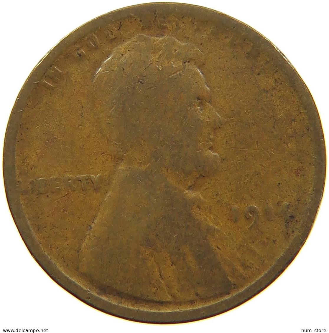 UNITED STATES OF AMERICA CENT 1914 LINCOLN #s091 0277 - 1909-1958: Lincoln, Wheat Ears Reverse