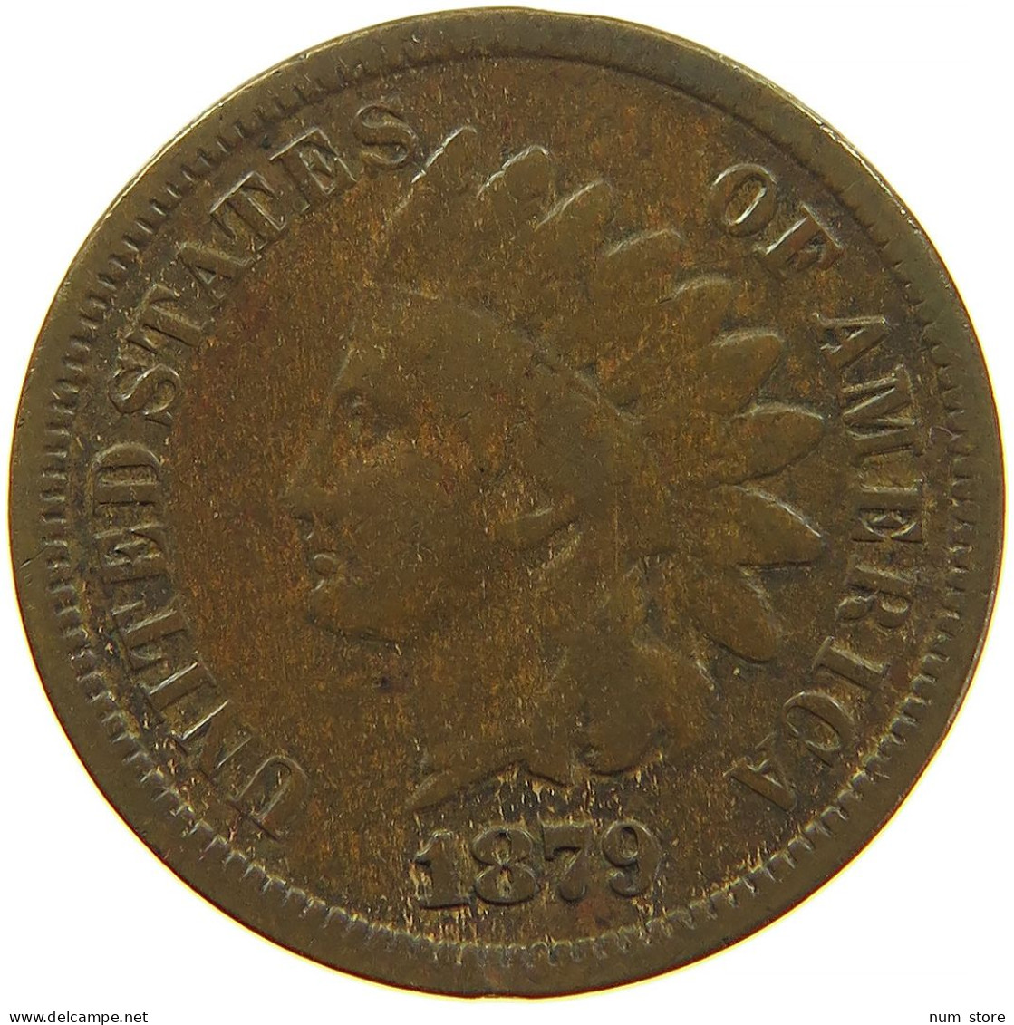 UNITED STATES OF AMERICA CENT 1879 INDIAN HEAD #s091 0385 - 1859-1909: Indian Head