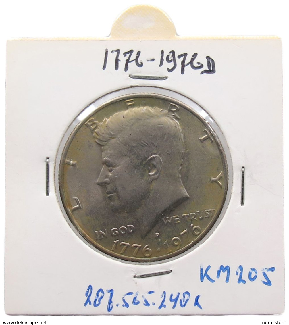 UNITED STATES OF AMERICA 1/2 HALF DOLLAR 1976 D KENNEDY #alb071 0679 - 1964-…: Kennedy