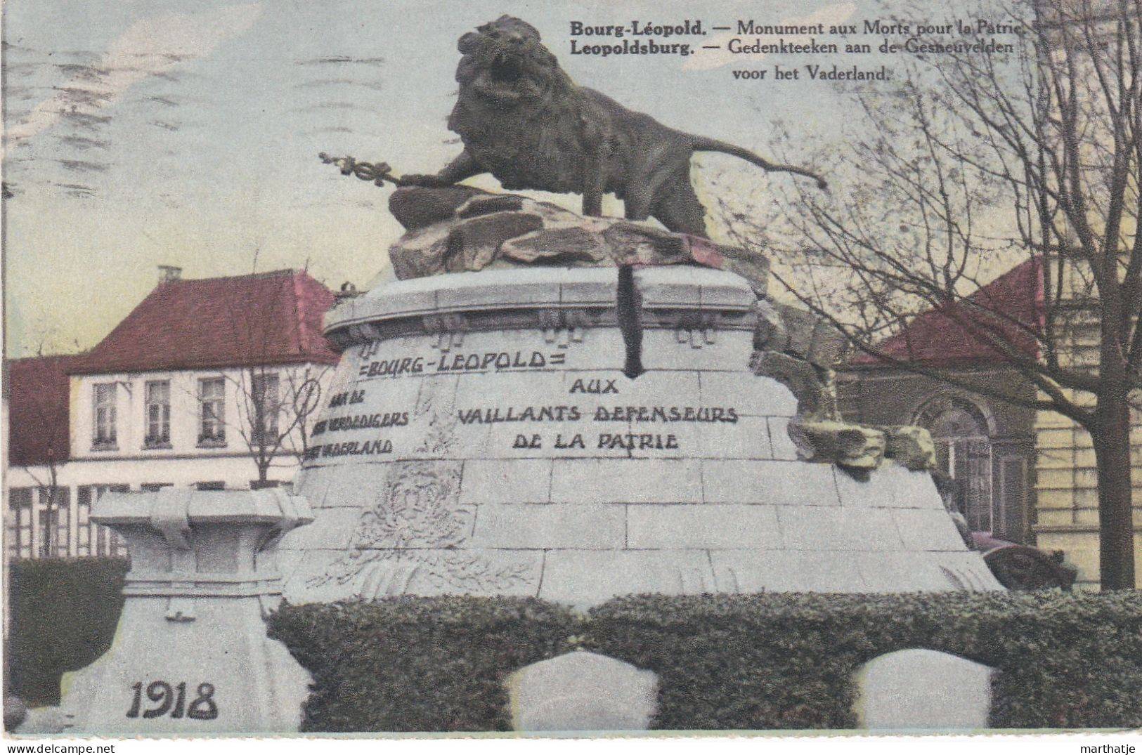 Bourg-Léopold-Monument Aux Morts Pour La Patrie-Leopoldsburg-Gedenkteeken Van De Gesneuvelden Voor Het Vaderland - Leopoldsburg