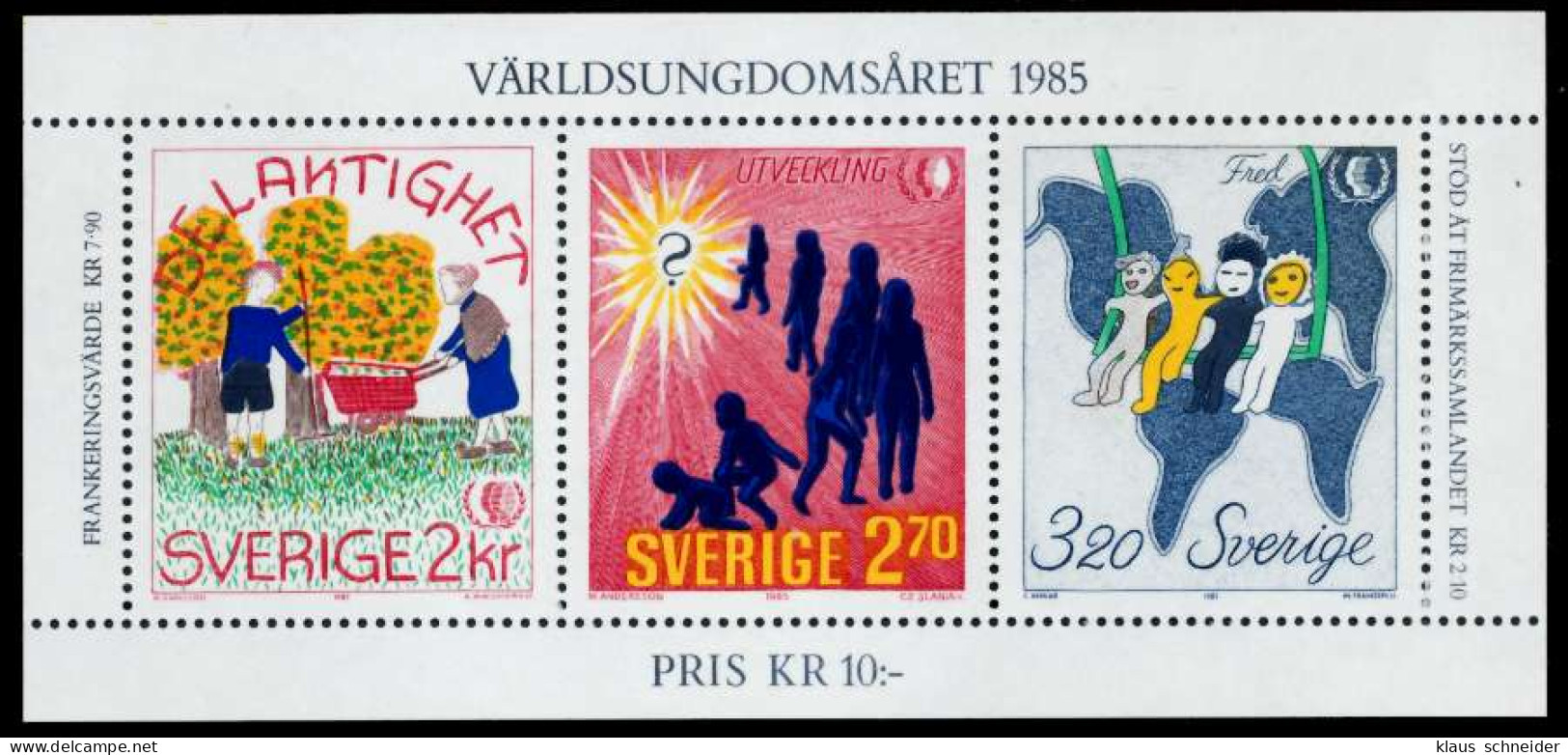 SCHWEDEN Block 13-FN50 Postfrisch S022B52 - Blocks & Sheetlets