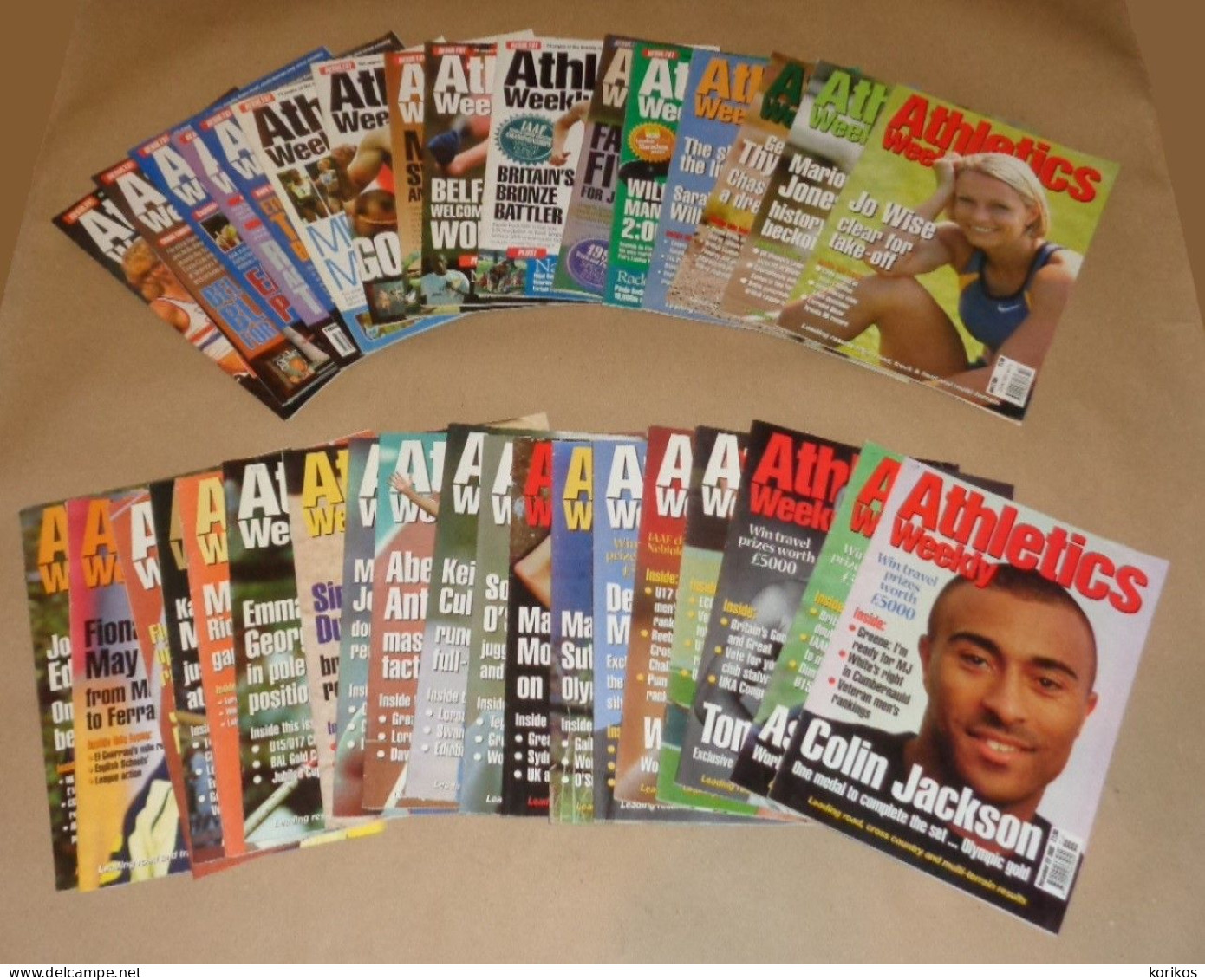 ATHLETICS WEEKLY 1999 BUNDLE MAGAZINE SET – LOT OF 35 OUT OF 52 TRACK AND FIELD - 1950-Oggi