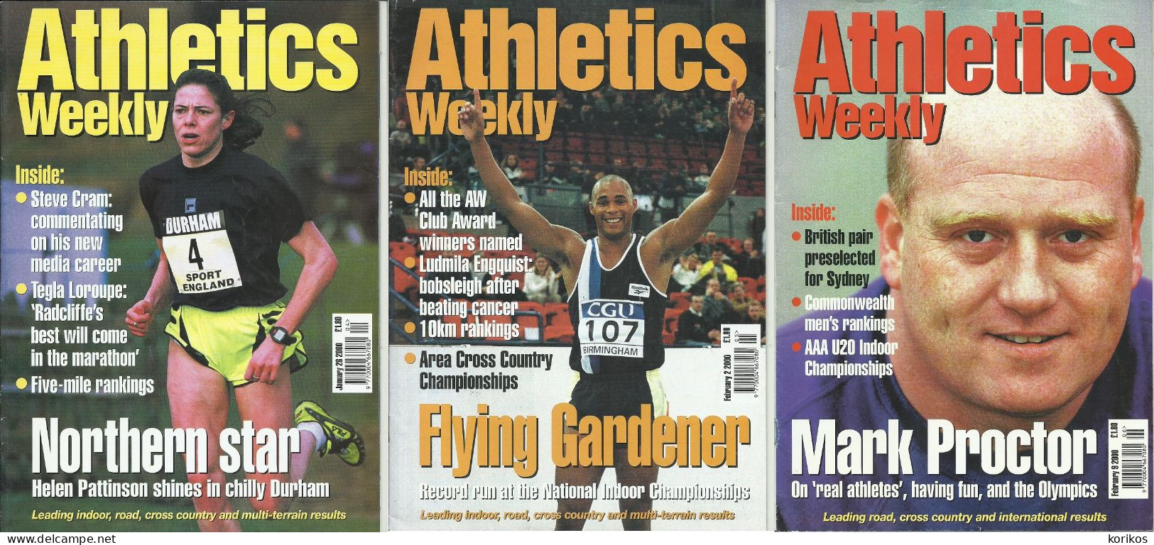 ATHLETICS WEEKLY 2000 - BUNDLE MAGAZINE SET – LOT OF 19 - TRACK AND FIELD - 1950-Now