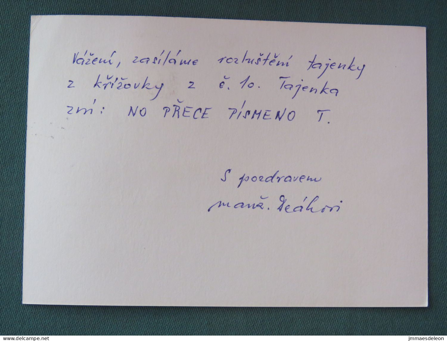 Czech Republic 1995 Stationery Postcard Hora Rip Mountain Sent Locally - Lettres & Documents