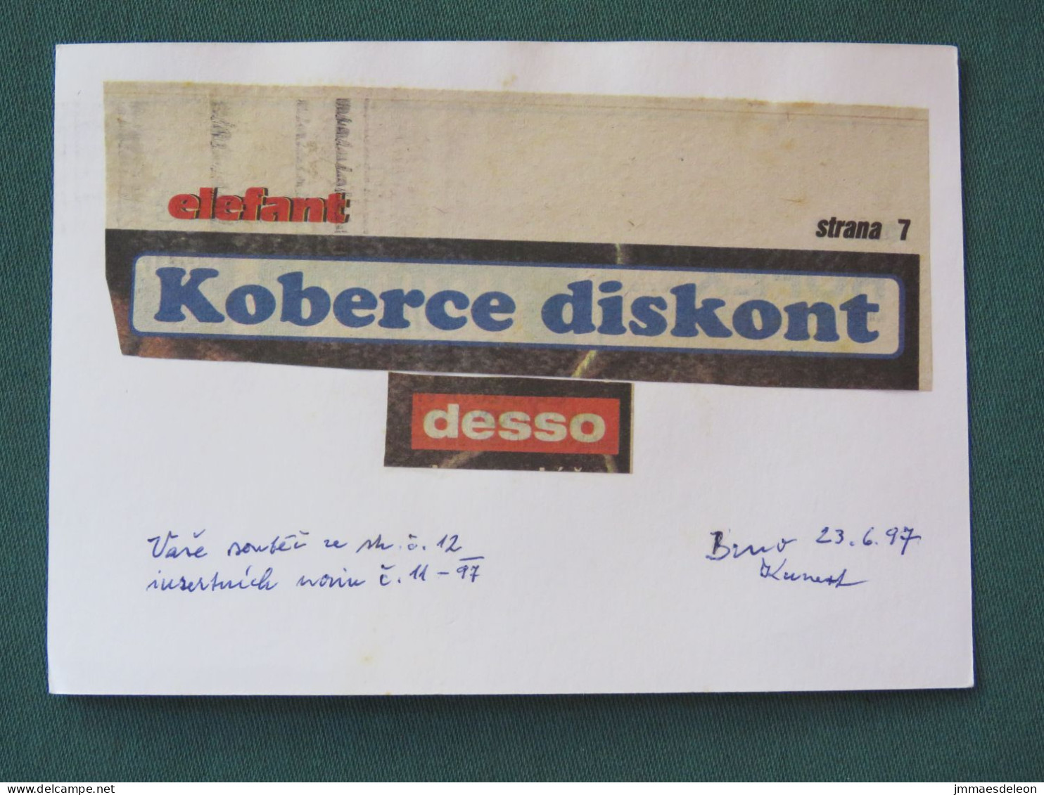 Czech Republic 1997 Stationery Postcard 3 + 1 Kcs Sent Locally - Lettres & Documents