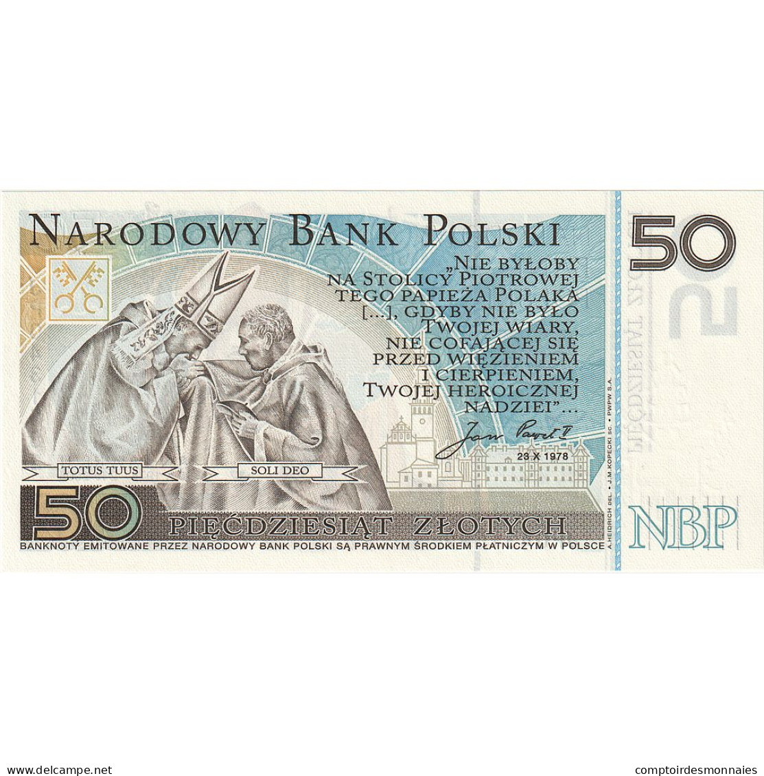 Billet, Pologne, 50 Zlotych, 2006, 2006-10-16, KM:178, NEUF - Pologne