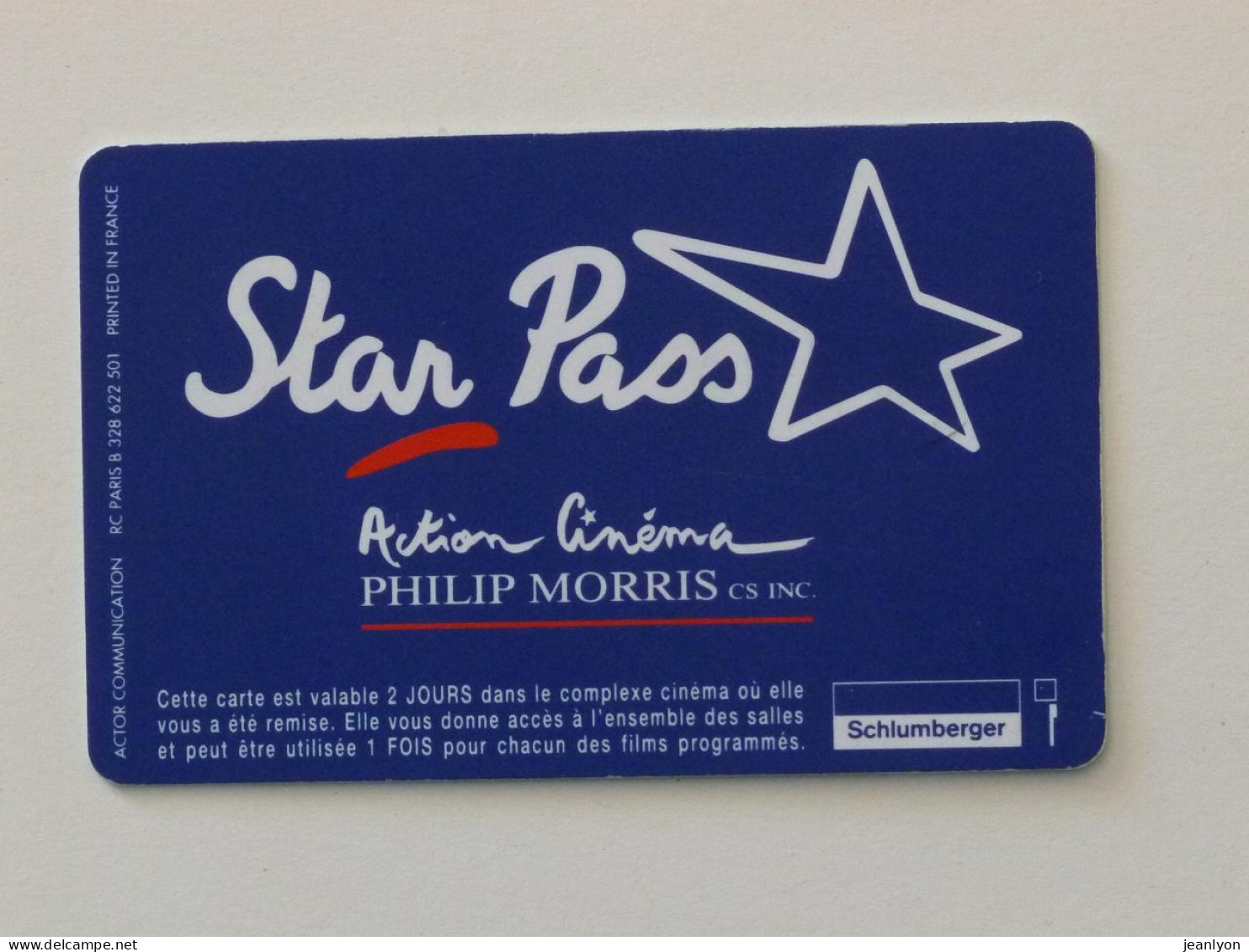 CARTE CINEMA - STAR PASS - Action Cinéma Philip Morris - HOLLYWOOD BOULEVARD - LOS ANGELES - Etoiles - Cinécartes