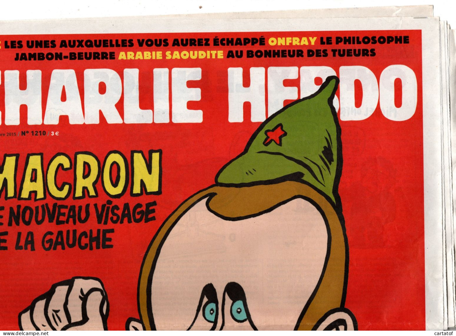 CHARLIE HEBDO N° 1210 . Septembre 2015 - Humor