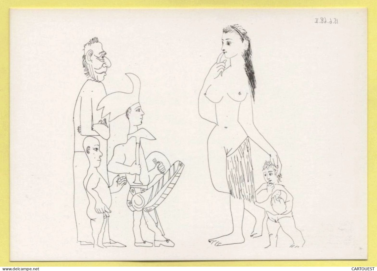 PABLO PICASSO Série 347 Eau Forte - NU FEMME EROTIQUE - 1968 - Picasso