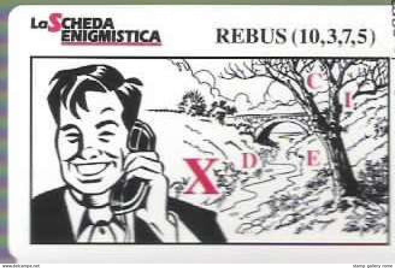 TELECOM - LA SCHEDA ENIGMISTICA -  SERIE USATA  2 VALORI -  LIRE 5000 X 2 - GOLDEN  1179/1180 - Públicas Figuración Ordinaria