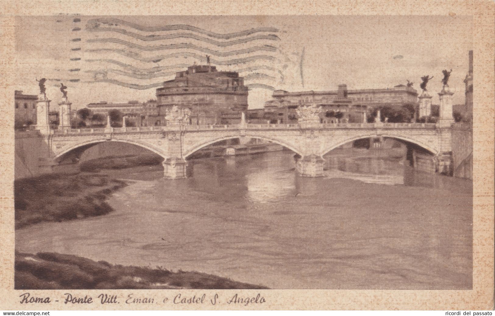 Cartolina Roma - Ponte Vittorio Emanuele E Castel Sant'angelo - Castel Sant'Angelo