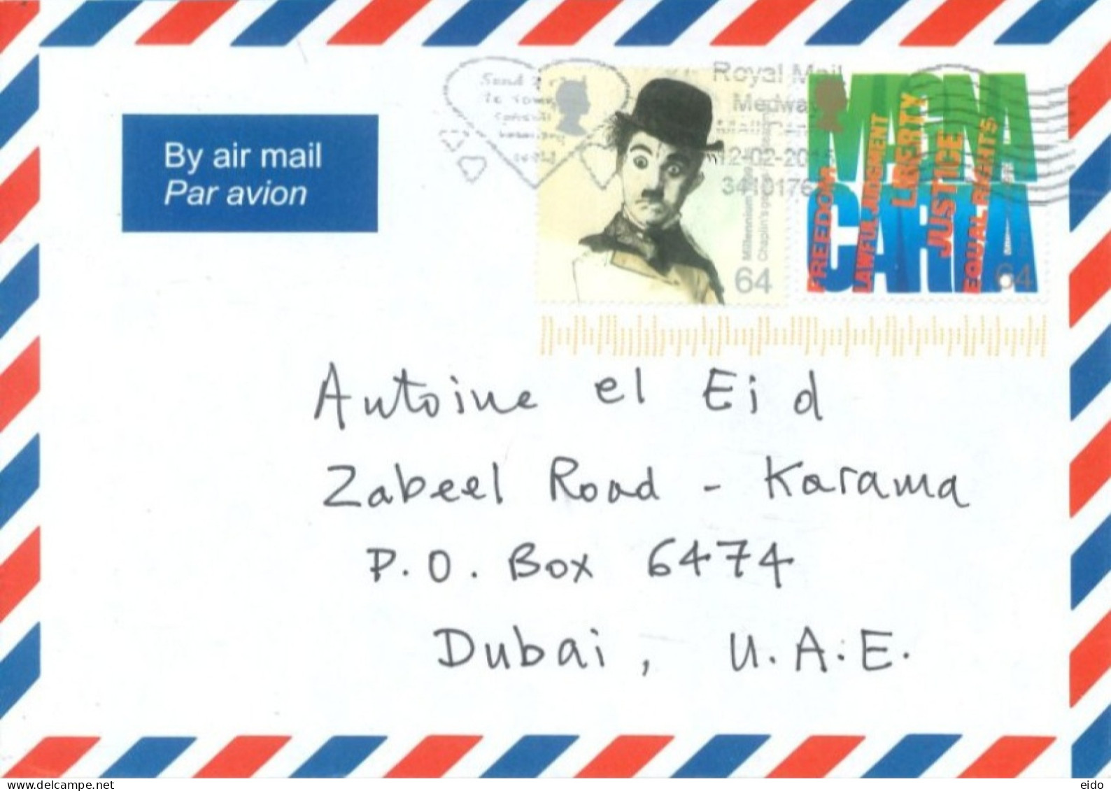 GREAT BRITAIN. - 2020, STAMPS COVER TO DUBAI. - Brieven En Documenten