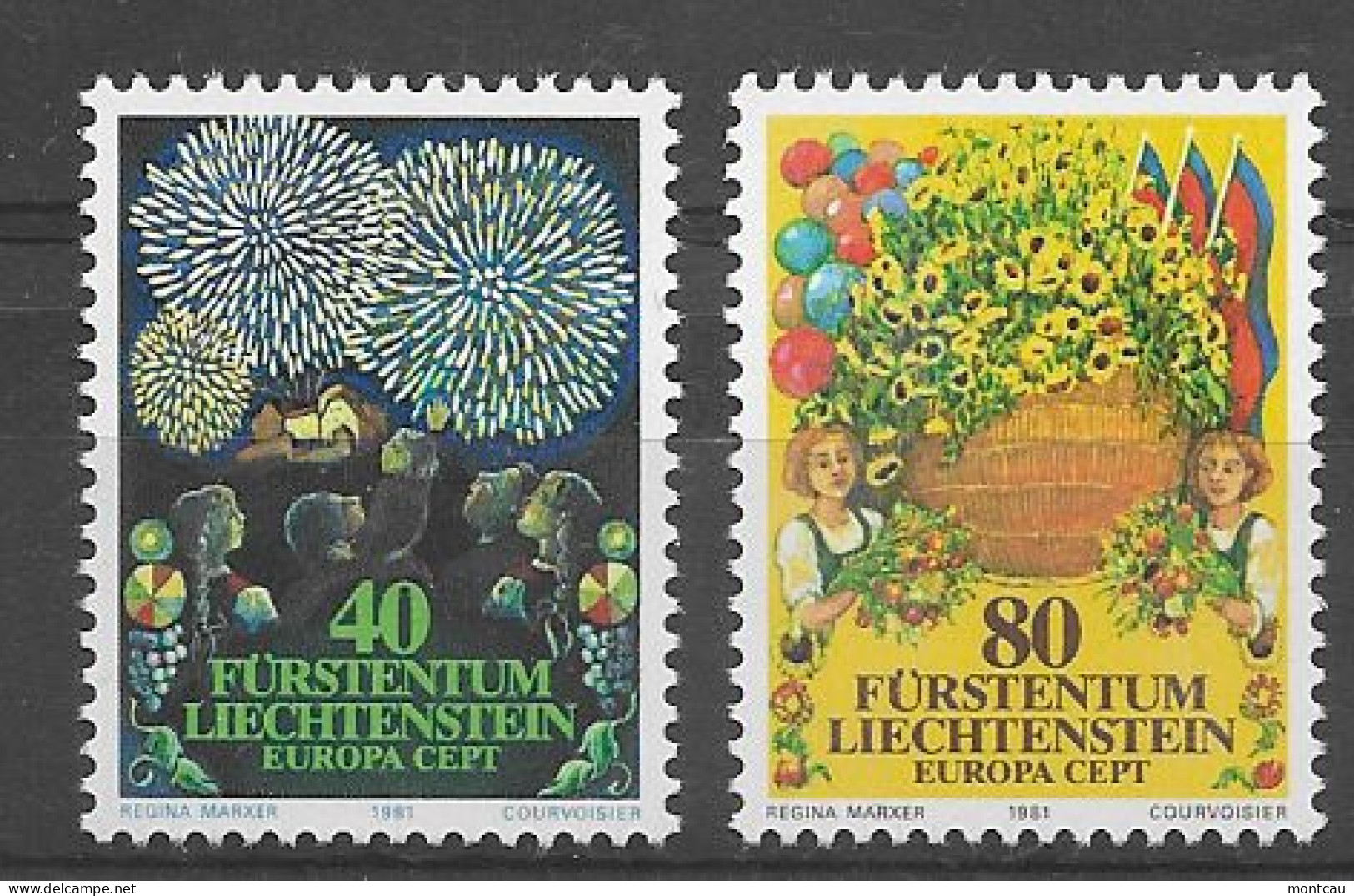 Lietchtenstein 1981.  Europa Mi 764-65  (**) - 1981