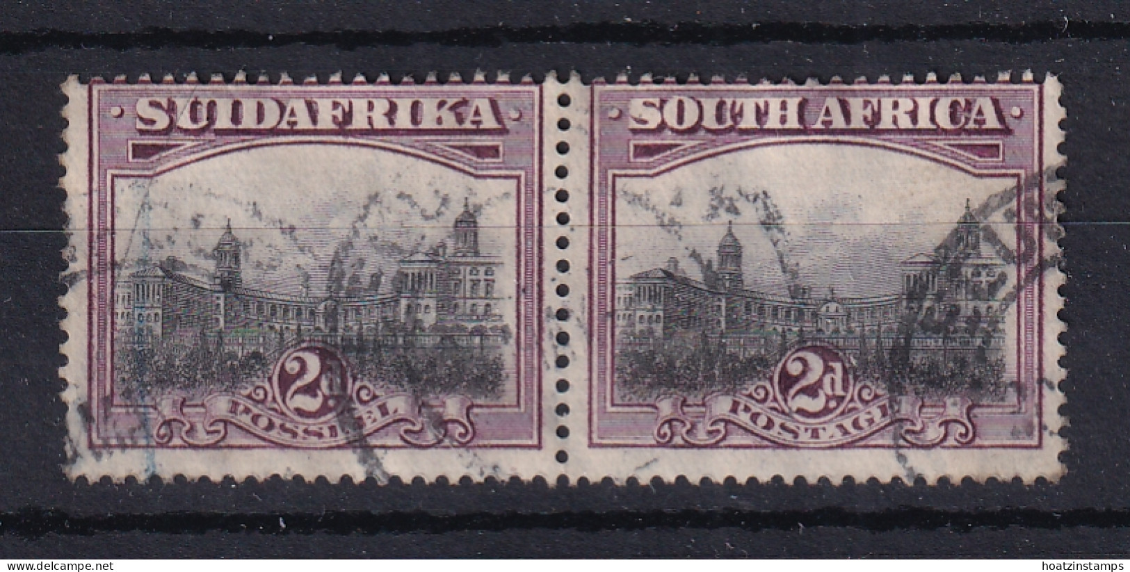 South Africa: 1927/30   Union Buildings   SG34    2d     Used Pair - Gebraucht