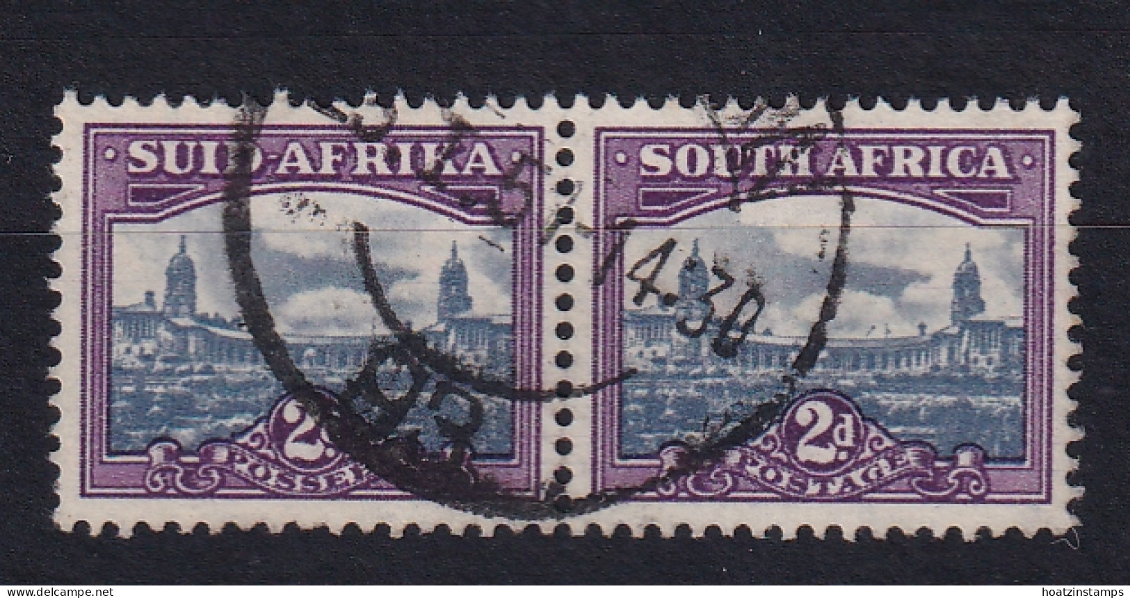 South Africa: 1950/51   Union Buildings    SG134    2d       Used Pair - Gebraucht