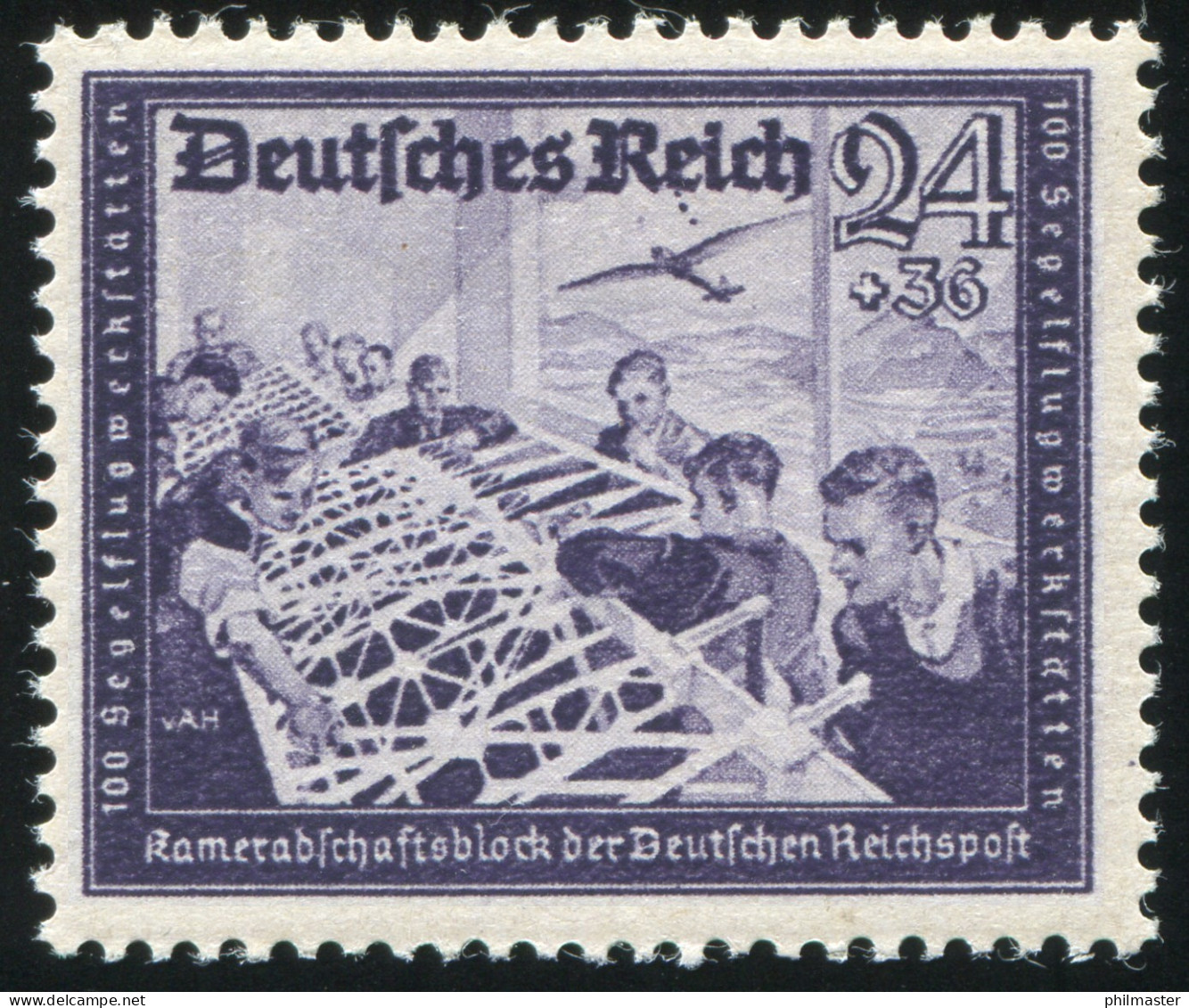 893VI Reichspost 24 Pf Mit Plattenfehler Drei Punkte Unter Dem E, Feld 24, ** - Variedades & Curiosidades