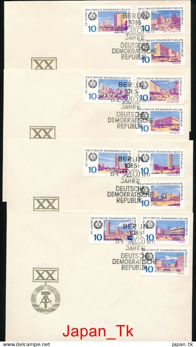DDR Mi. Nr. 1495-1506, Block 28, 29,1509-1510, Block 30 20 Jahre DDR - FDC - Siehe Scan - 1950-1970