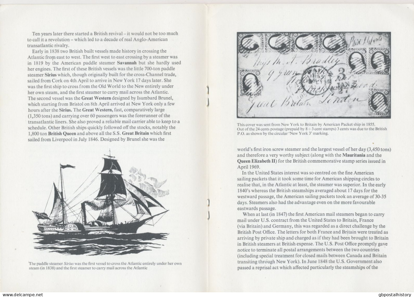 350 Years Of Anglo-American Postal Links. A Short Account. S/B By A.G. Rigo De Righi, 1970, 16 Pages, National Postal Mu - Zeepost & Postgeschiedenis