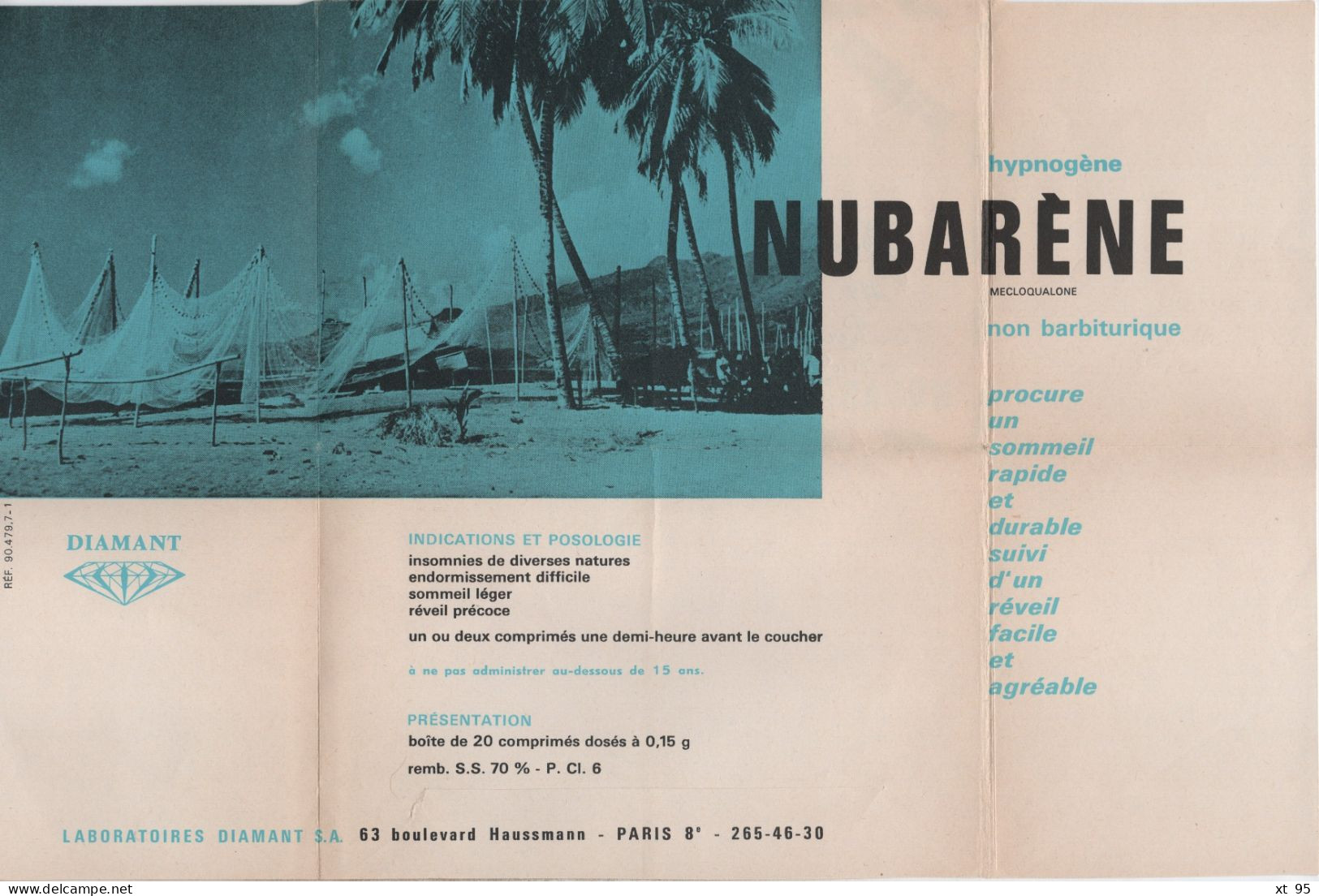 Pologne - 1965 - Imprime Publicitaire Pharmaceutique Nubarene - Theme Chien - Covers & Documents