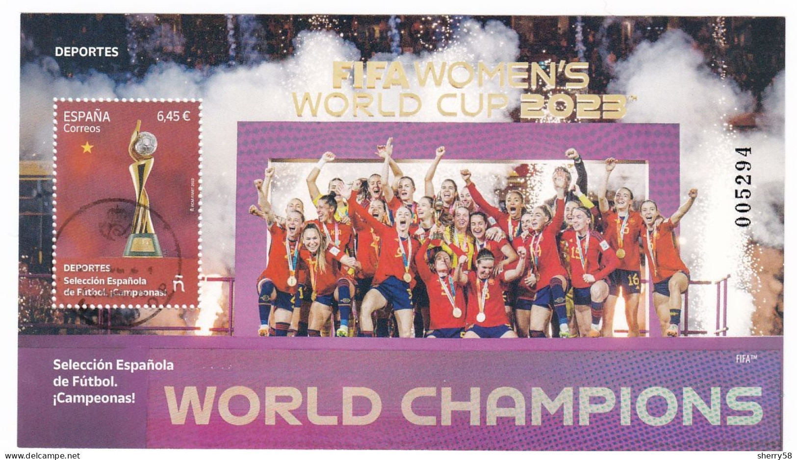 2023-ED. 5715 H.B.- Deportes. Selección Española De Fútbol. ¡Campeonas!. FIFA Women's World Cup- USADO - Used Stamps