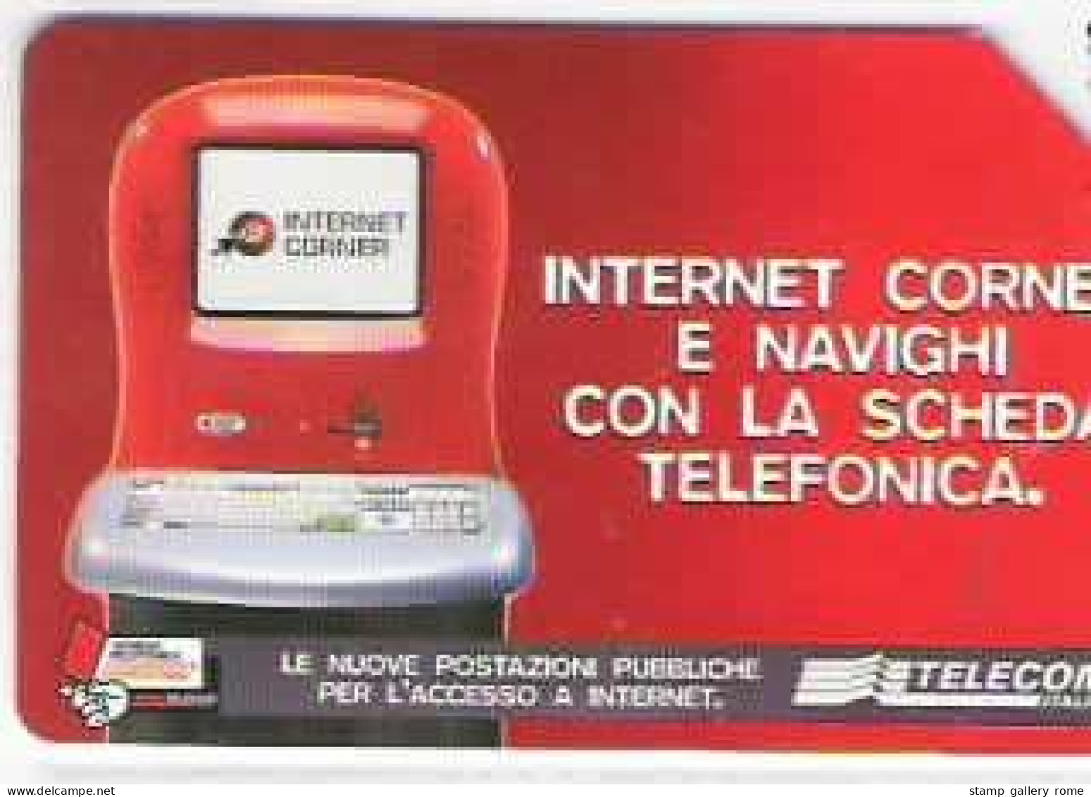 TELECOM - INTERNET CORNER - USATA -  LIRE 5000  - GOLDEN  1382 - Public Practical Advertising