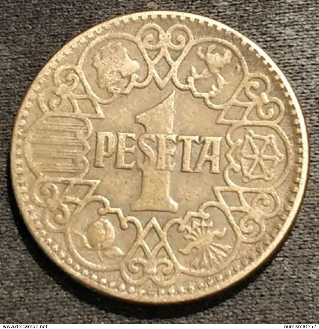 ESPAGNE - ESPANA - SPAIN - 1 PESETA 1944 - KM 767 - 1 Peseta