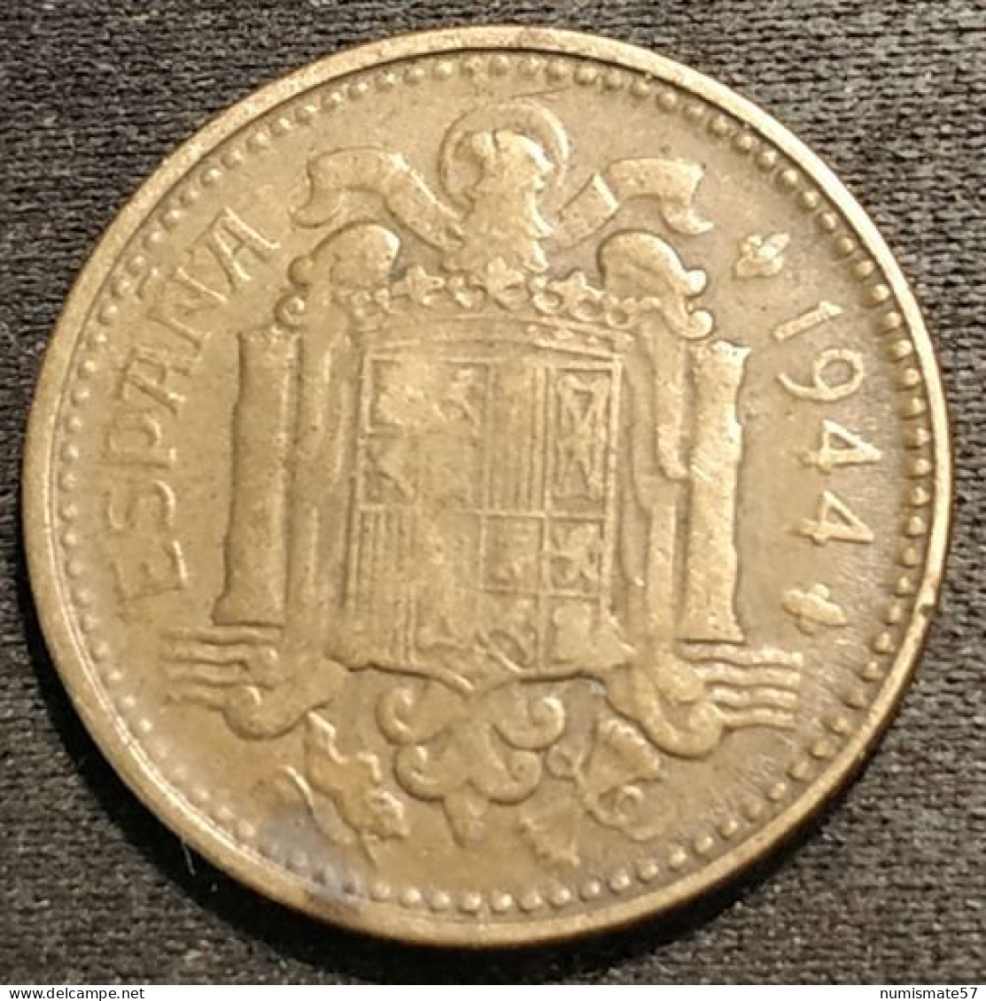 ESPAGNE - ESPANA - SPAIN - 1 PESETA 1944 - KM 767 - 1 Peseta