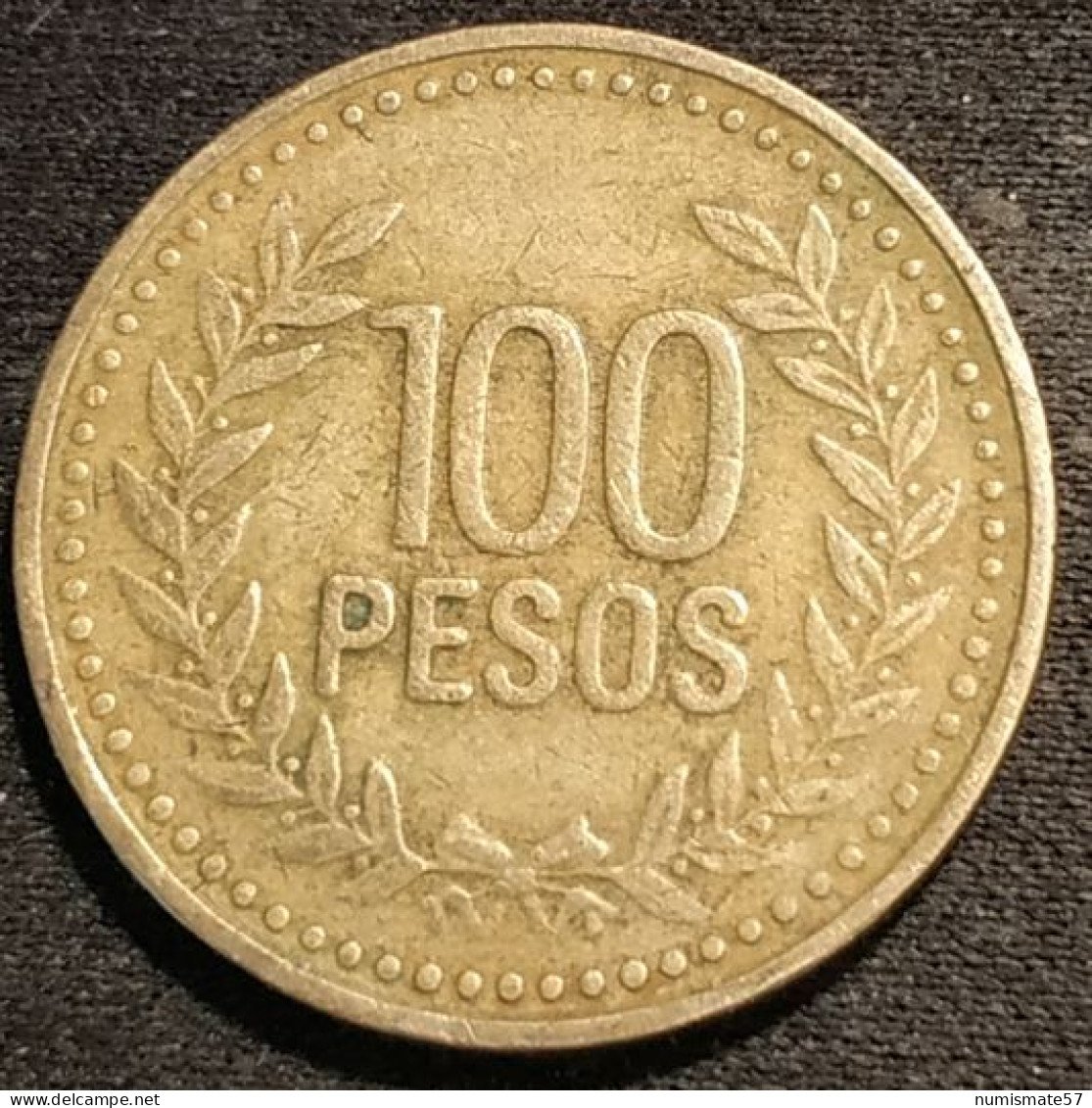 COLOMBIE - COLOMBIA - 100  PESOS 1995 - KM 285.2 - ( Chiffres De 6 Mm De Haut ) - Kolumbien