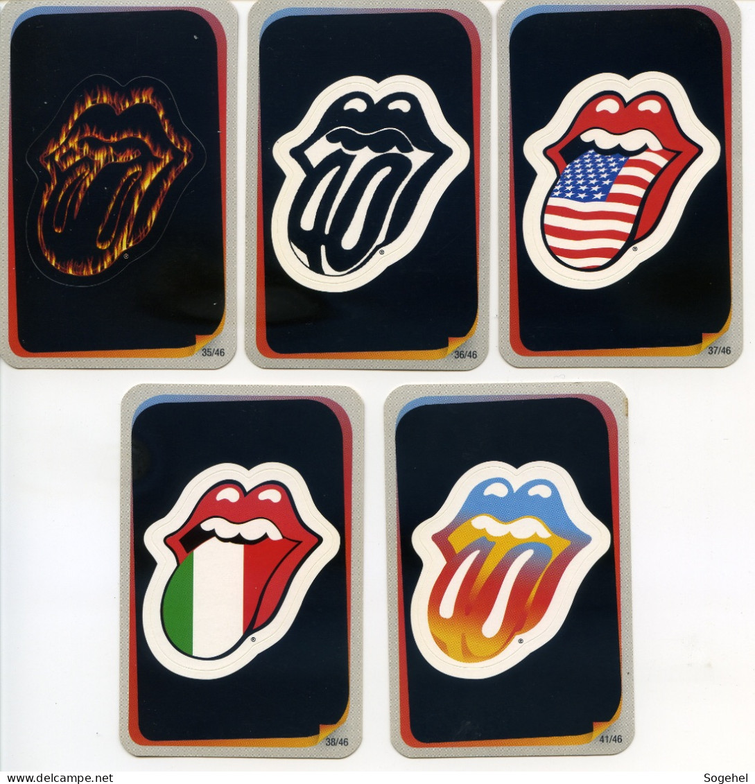 Lot De 23 Images "Rolling Stones" - Carrefour Market - Objets Dérivés